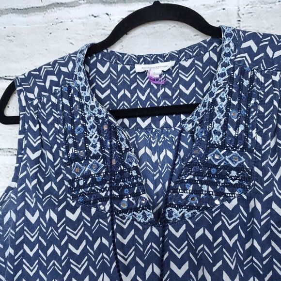 Beachlunchlounge sleeveless geometric shirt - Picture 11 of 12